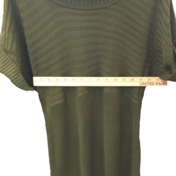 New Directions Dark Green Sweater Dress Size Large - Picture 6 of 7